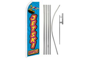 Jetski Rentals Super Flag & Pole Kit