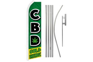 C.B.D. Sold Here Super Flag & Pole Kit