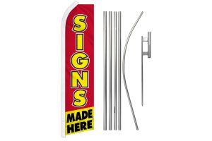 Signs Made Here Super Flag & Pole Kit