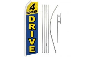 4 Wheel Drive (Blue & Yellow) Super Flag & Pole Kit