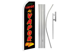 Tacos Al Vapor Super Flag & Pole Kit