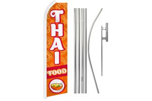 Thai Food Super Flag & Pole Kit