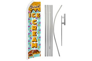 Fried Ice Cream Super Flag & Pole Kit