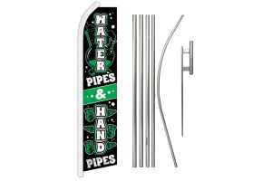 Water & Hand Pipes Super Flag & Pole Kit