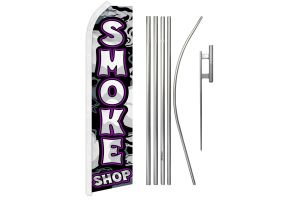 Smoke Shop (Purple) Super Flag & Pole Kit