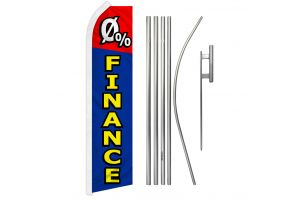 0 Percent Finance Super Flag & Pole Kit