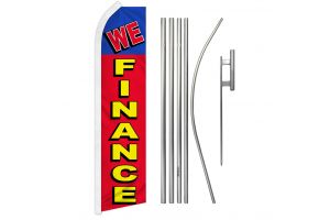 We Finance Super Flag & Pole Kit