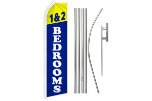 1 & 2 Bedrooms Super Flag & Pole Kit