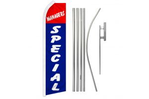 Managers Special Super Flag & Pole Kit