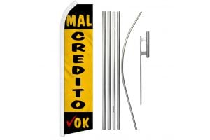 Mal Credito Ok Super Flag & Pole Kit
