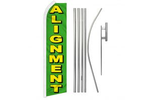 Alignment (Green) Super Flag & Pole Kit