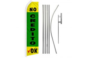 No Credito Ok Super Flag & Pole Kit