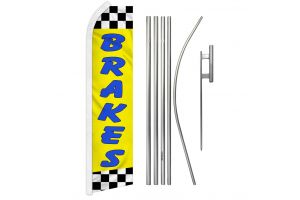 Brakes (Yellow) Super Flag & Pole Kit