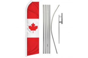 Canada Super Flag & Pole Kit