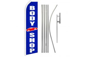 Body Shop Super Flag & Pole Kit