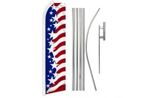 USA Star Spangled Super Flag & Pole Kit