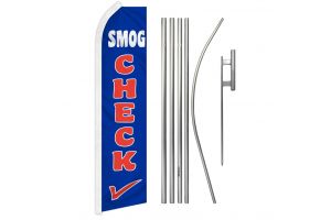 Smog Check (New) Super Flag & Pole Kit