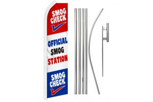 Official Smog Station Super Flag & Pole Kit