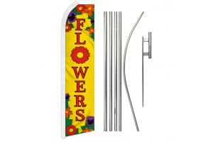 Flowers Super Flag & Pole Kit