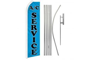 A/C Service (Blue) Super Flag & Pole Kit