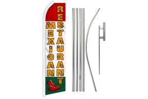 Mexican Restaurant Super Flag & Pole Kit
