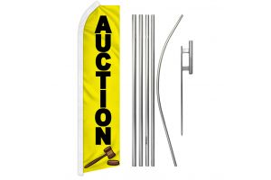 Auction Super Flag & Pole Kit