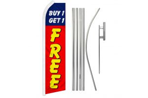 Buy 1 Get 1 Free Super Flag & Pole Kit