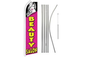 Beauty Salon Super Flag & Pole Kit