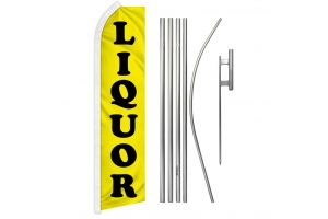 Liquor Super Flag & Pole Kit