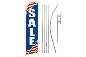 Sale (Patriotic) Super Flag & Pole Kit