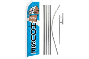 Open House (Sign) Super Flag & Pole Kit