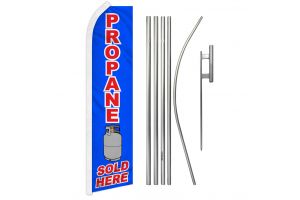 Propane Sold Here Super Flag & Pole Kit