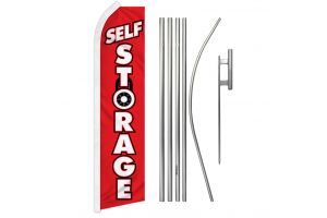 Self Storage (Lock) Super Flag & Pole Kit