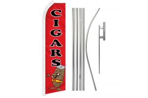 Cigars Super Flag & Pole Kit