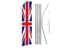 United Kingdom Super Flag & Pole Kit