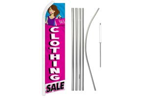 Clothing Sale Super Flag & Pole Kit