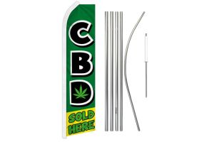 C.B.D. Sold Here Super Flag & Pole Kit