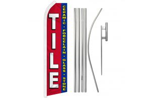 Tile Super Flag & Pole Kit