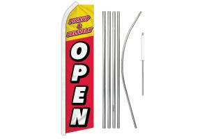 Pickup & Delivery (Open) Super Flag & Pole Kit