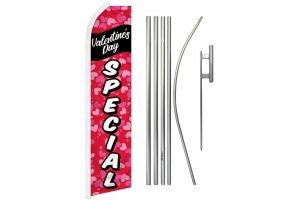 Valentine's Day Special Super Flag & Pole Kit