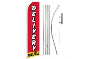 Delivery Available  Super Flag & Pole Kit