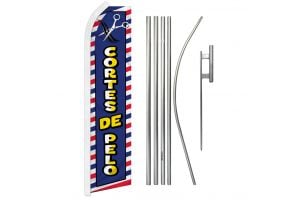 Cortes De Pelo Super Flag & Pole Kit
