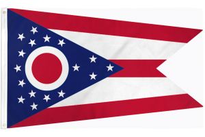 Ohio Flag 3x5ft Poly