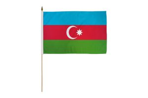 Azerbaijan 12x18in Stick Flag