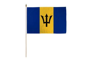 Barbados 12x18in Stick Flag