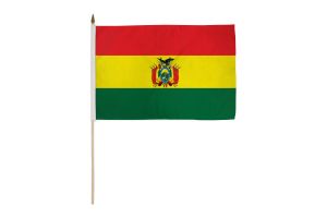 Bolivia 12x18in Stick Flag