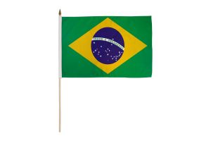 Brazil 12x18in Stick Flag