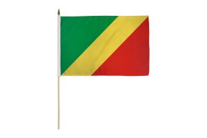 Congo Republic 12x18in Stick Flag