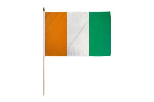 Cote D'ivoire (Ivory Coast) 12x18in Stick Flag