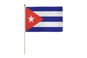 Cuba 12x18in Stick Flag